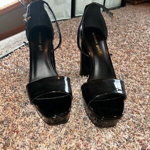 Madden Girl Black Platform Heels